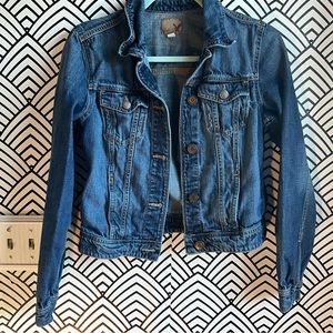 Y2k American Eagle Jean jacket super cute size small dark wash